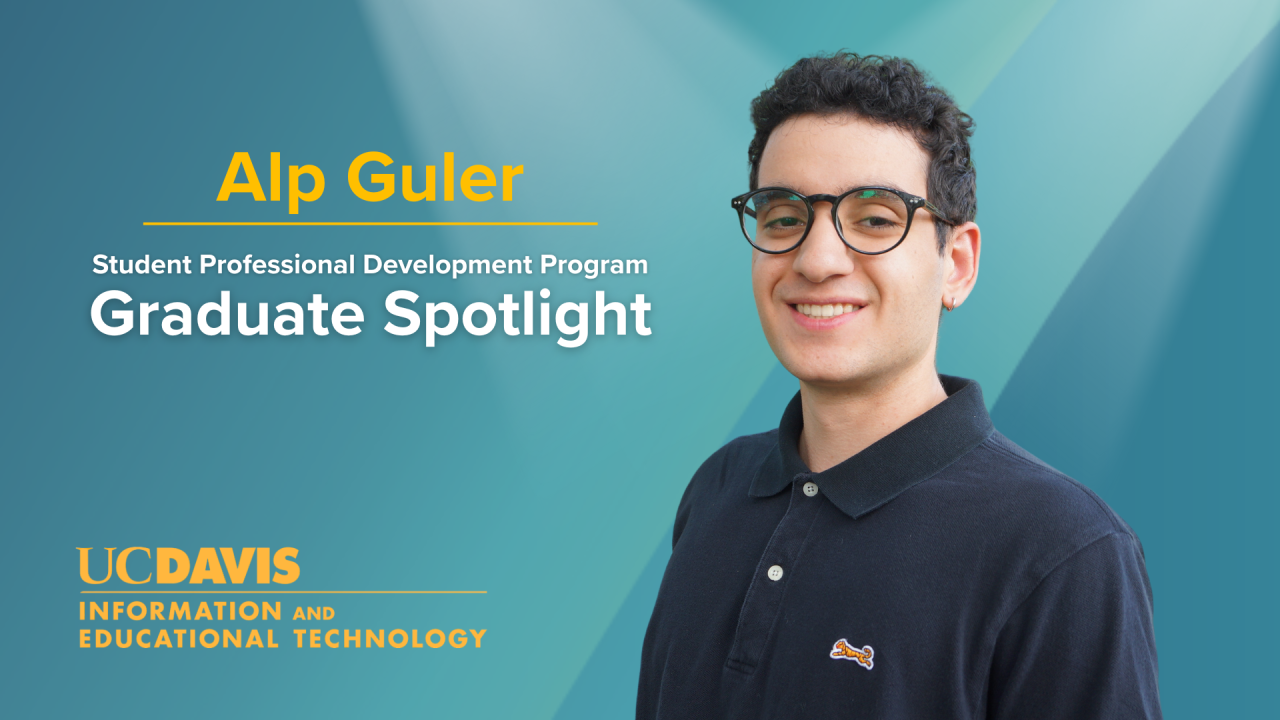 Alp Guler Graduate Spotlight Graphic
