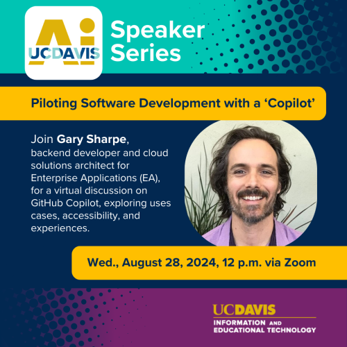AI Speaker Series informational graphic