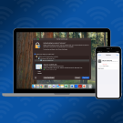 laptop and phone showing the 2025 eduroam security certificate 